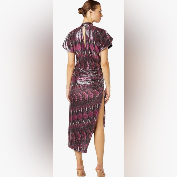 Misa Los Angeles Divia ikat sequins midi dress NWT SIZE SMALL - Picture 10 of 10